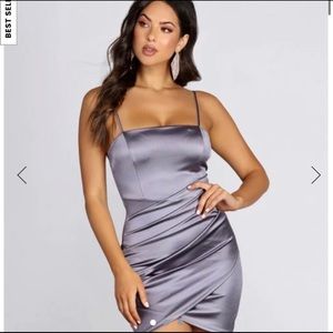 Windsor dress WRAPPED IN STYLISH SATIN MINI DRESS